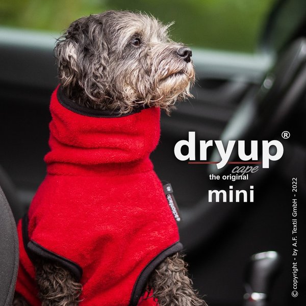 Actionfactory DRYUP CAPE MINI- Trockencape oder Hundebademantel Größe 35 - rot